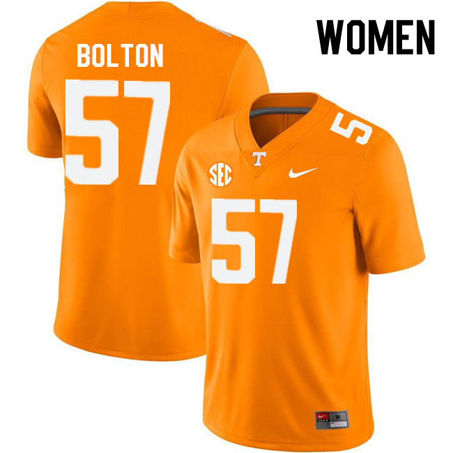 Women #57 Ben Bolton Tennessee Volunteers College Football Jerseys Stitched Sale-Orange